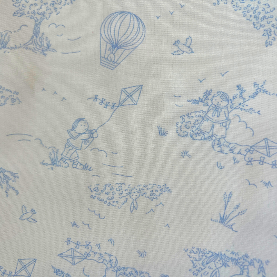 Blue Toile Burp Cloth