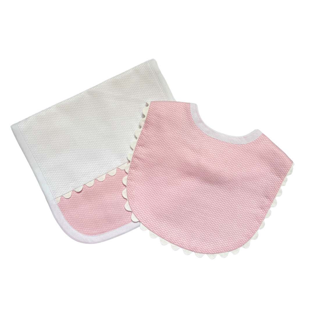 Pink RicRac Bib