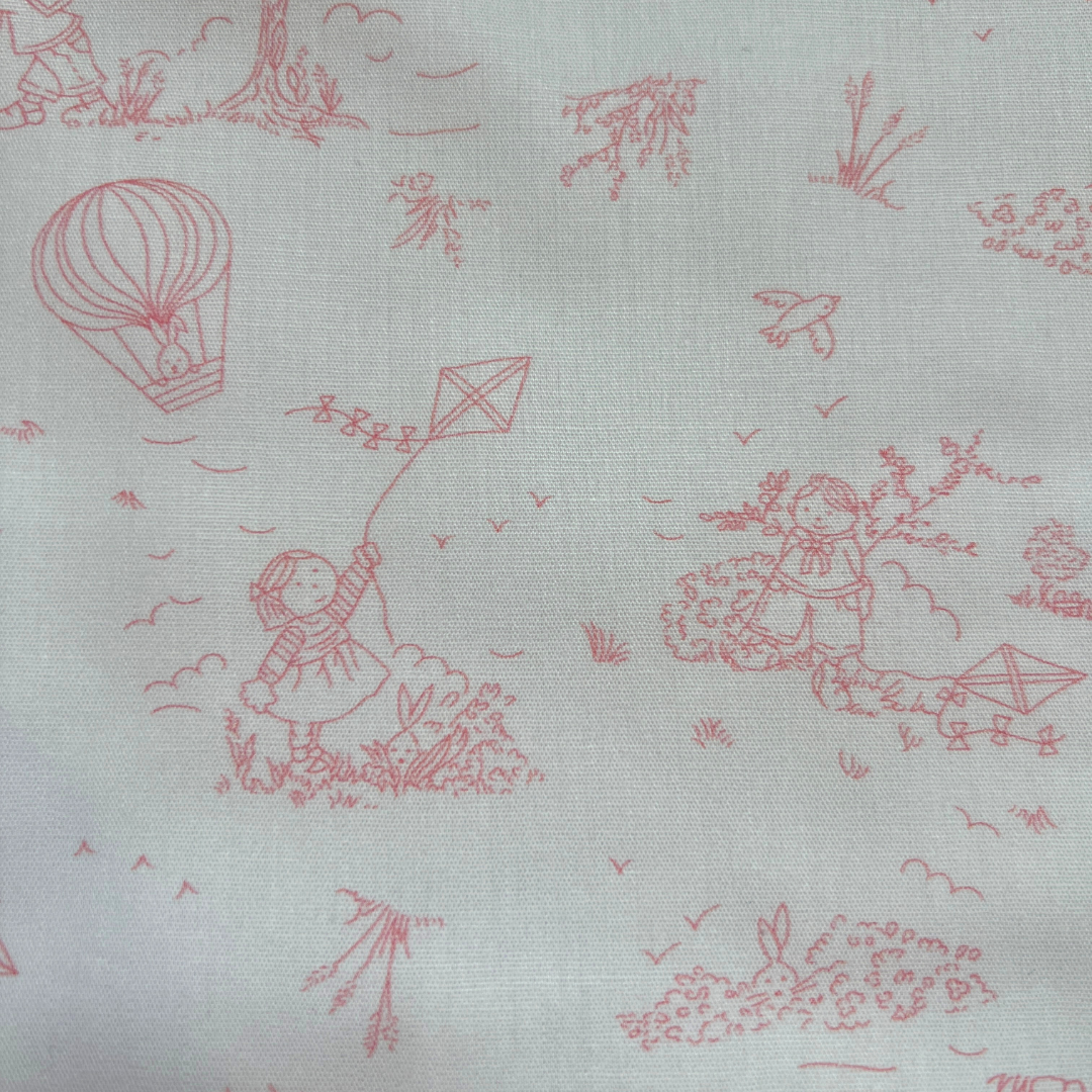 Pink Toile Bib