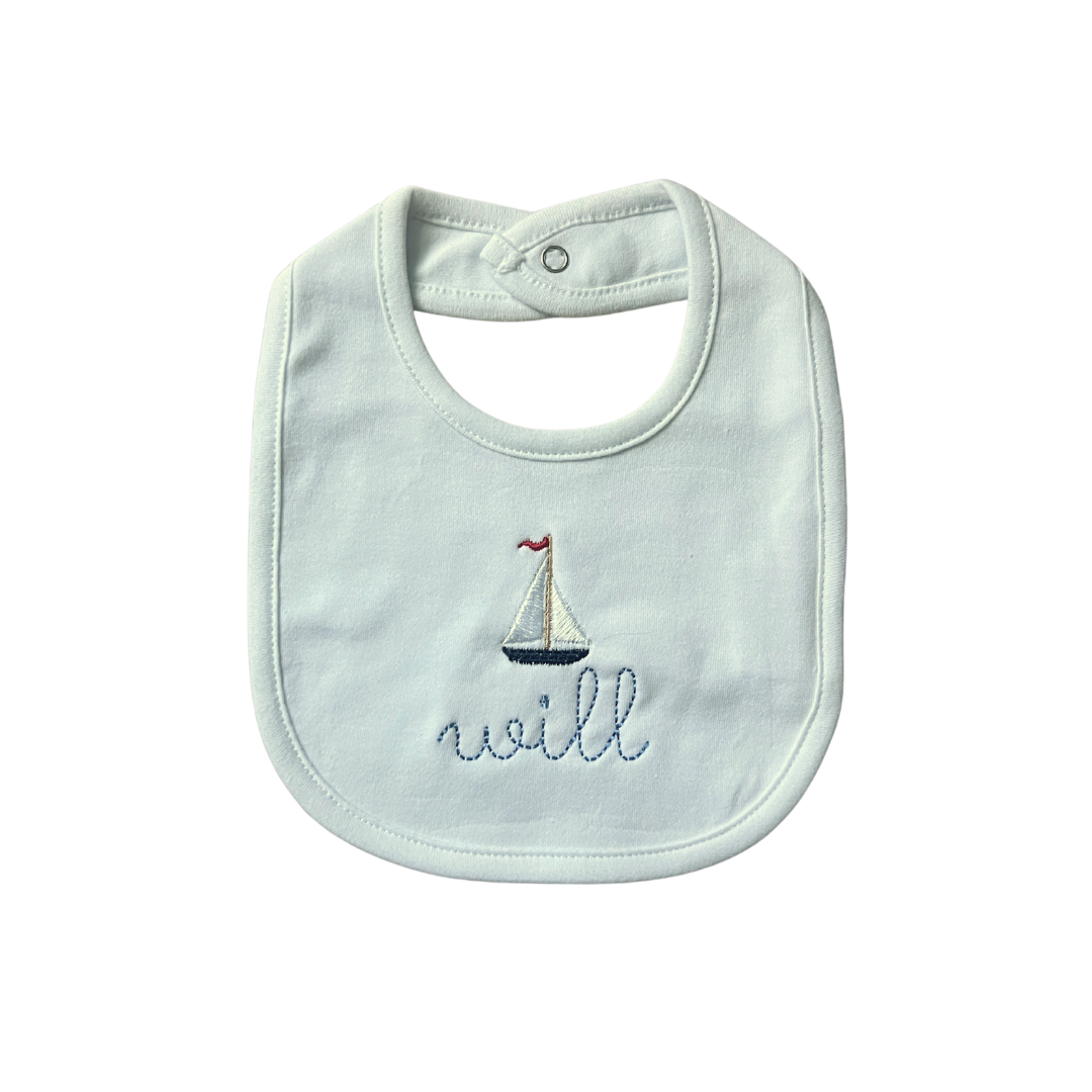 White Cotton Bib