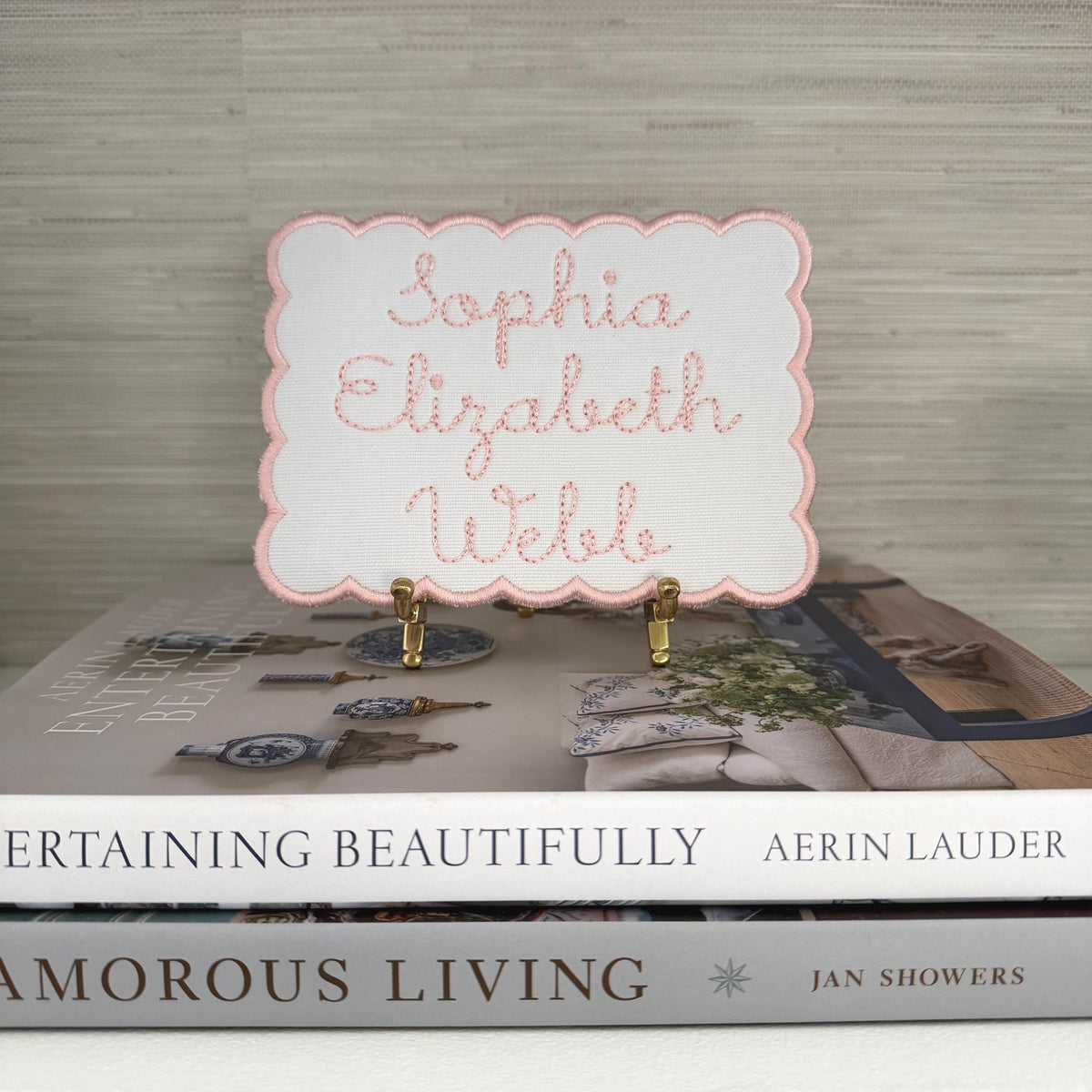 Scalloped Name Plaque