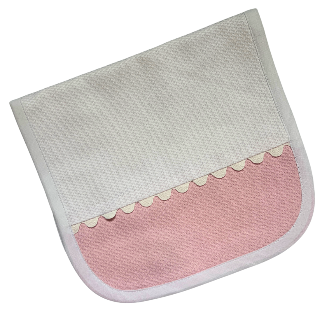 Pink RicRac Burp Cloth