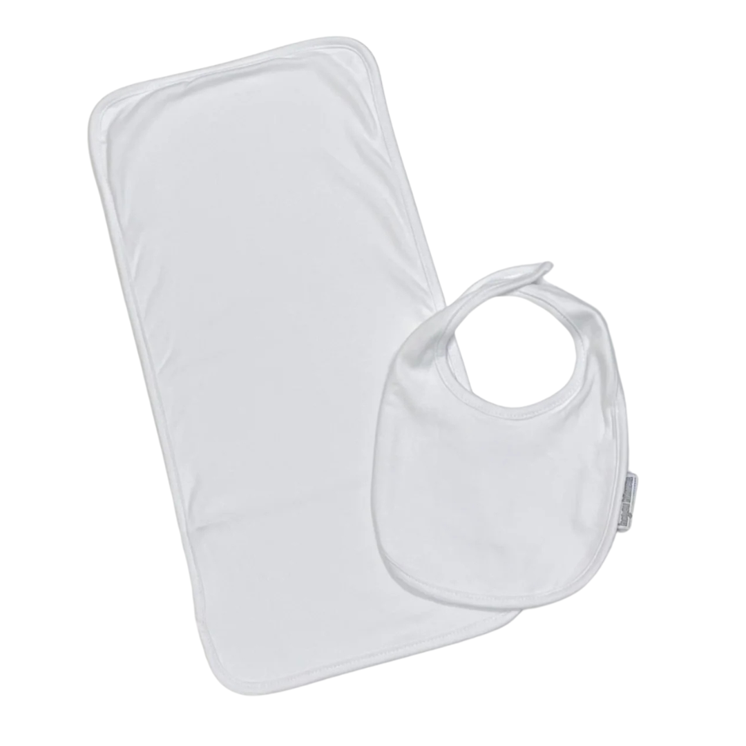 White Cotton Bib