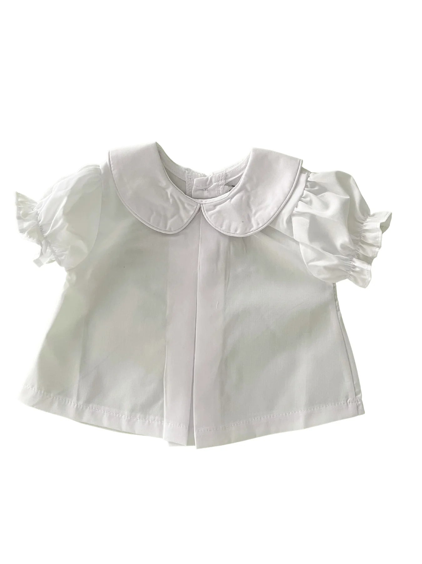 Girls Peter Pan Collar Diaper Shirt