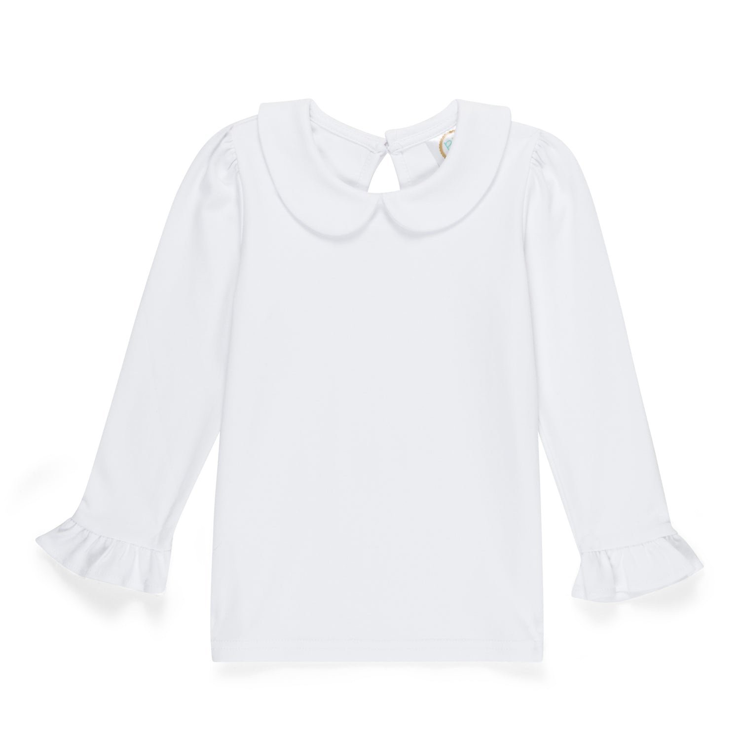 Girl's Long Sleeve Peter Pan Collar Shirt