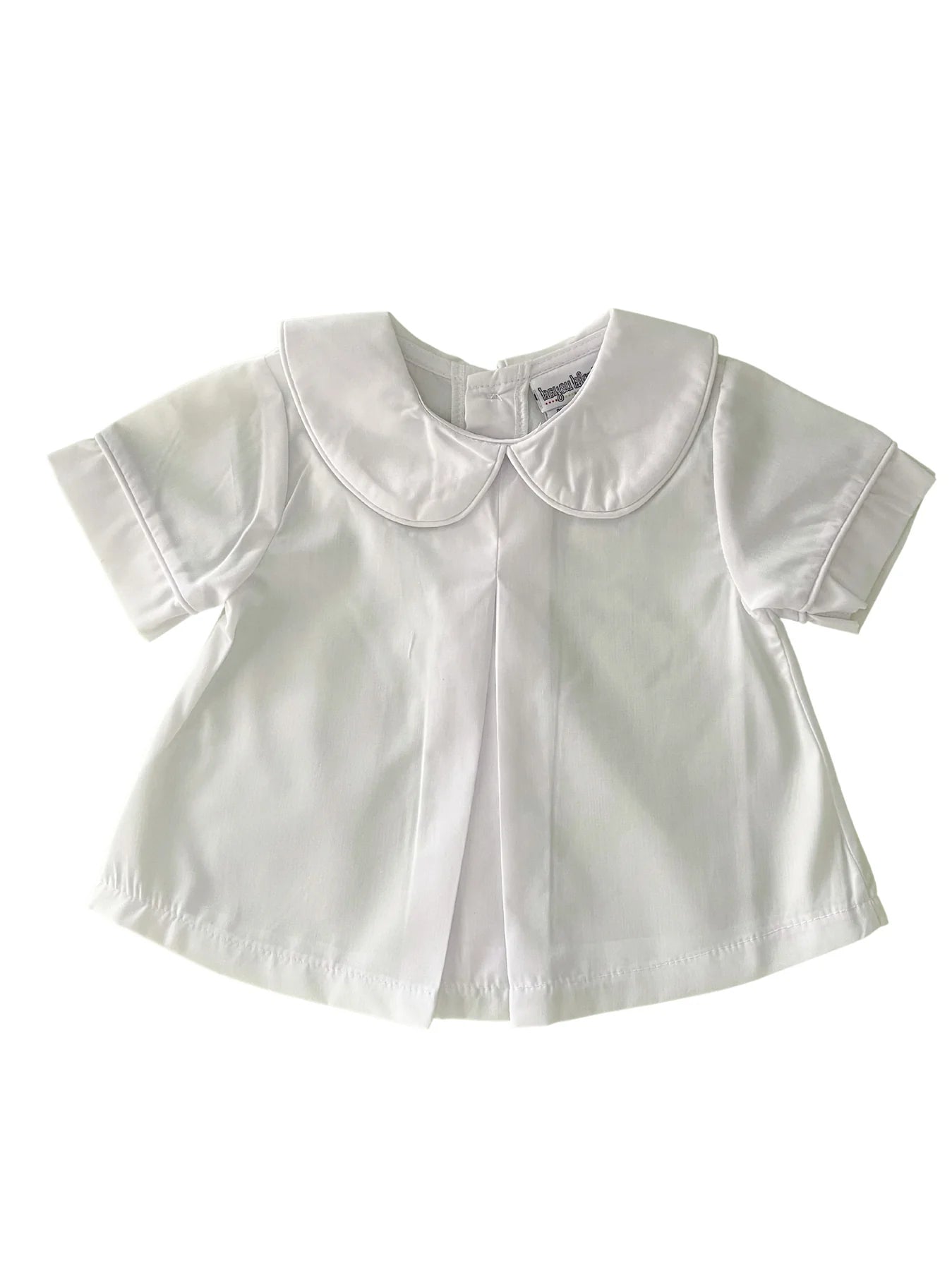 Boys Peter Pan Collared Diaper Shirt