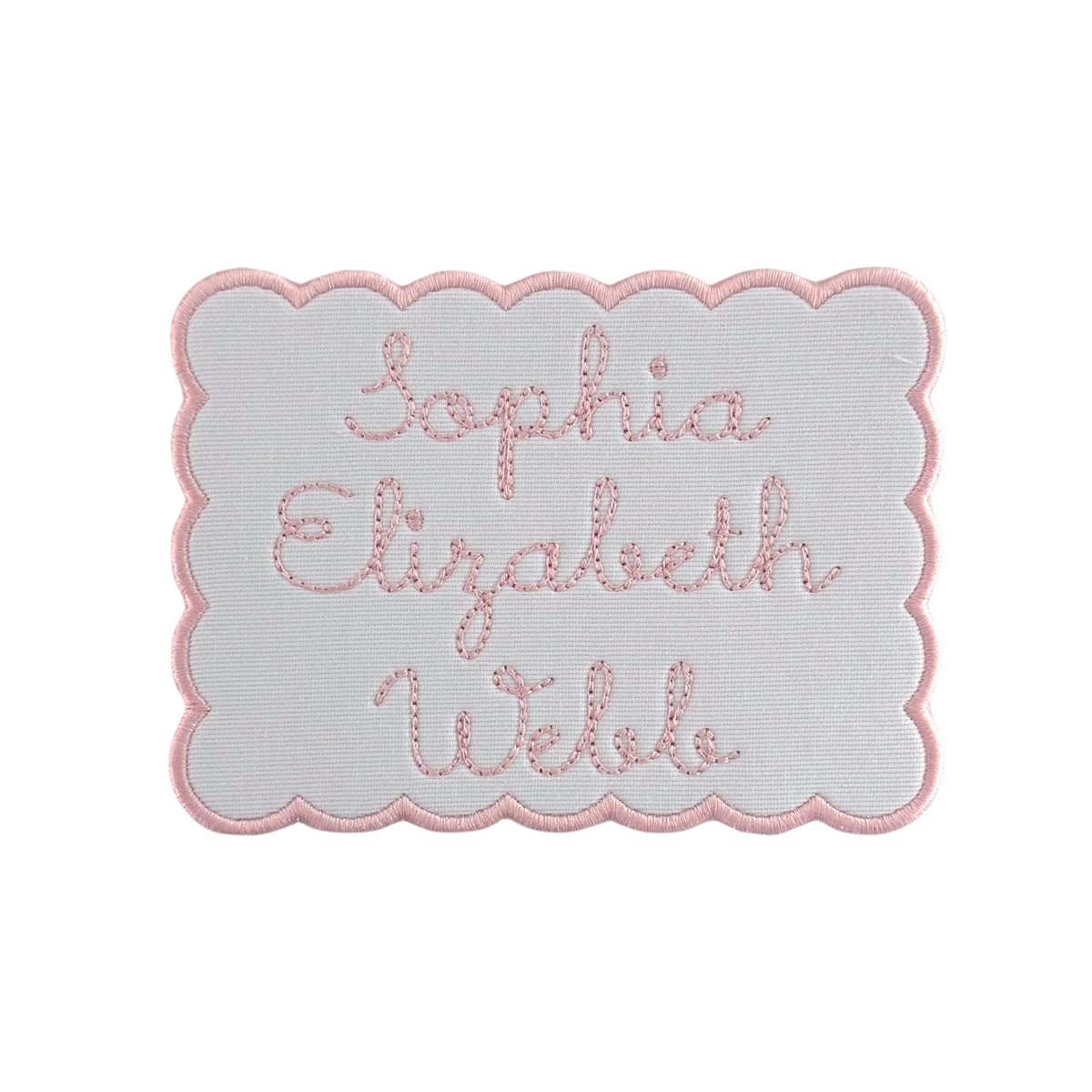 Scalloped Name Plaque