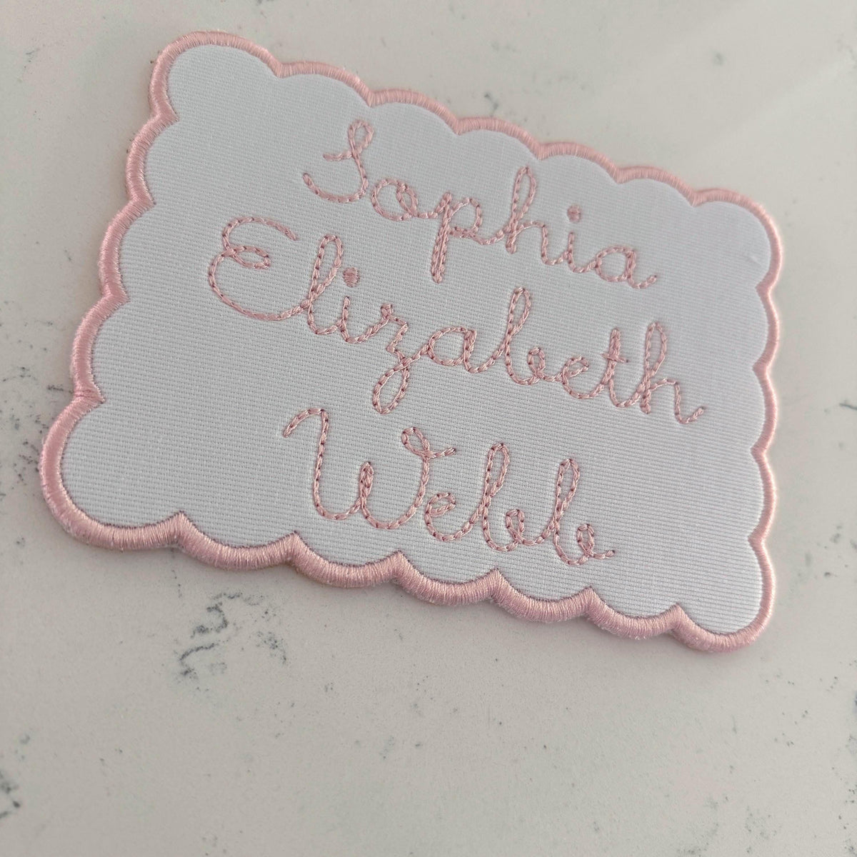 Scalloped Name Plaque