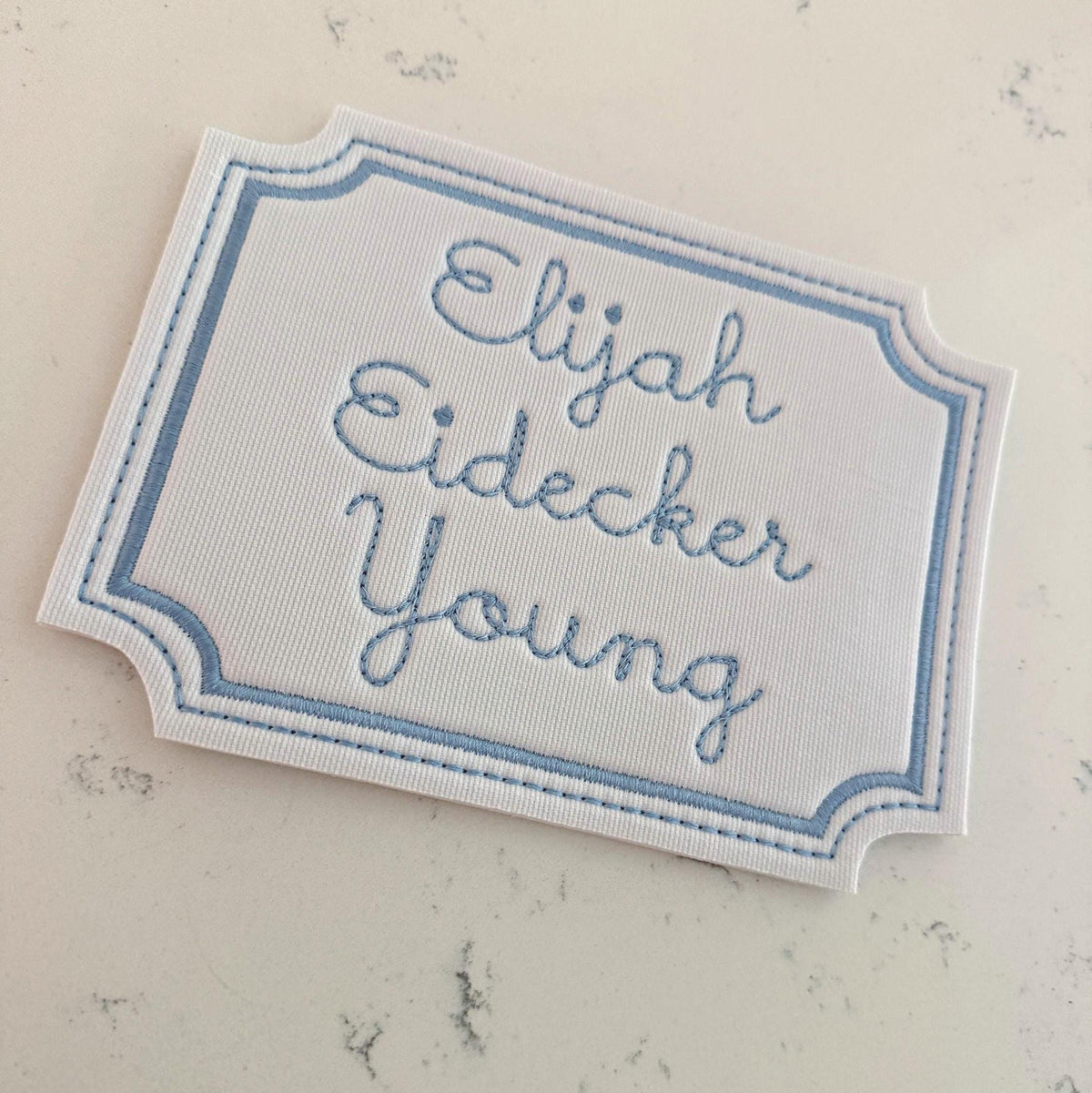 Inverted Corners Name Plaque