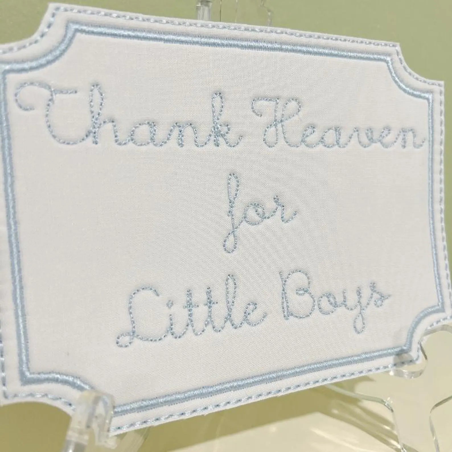Thank Heaven for Little Boys Plaque